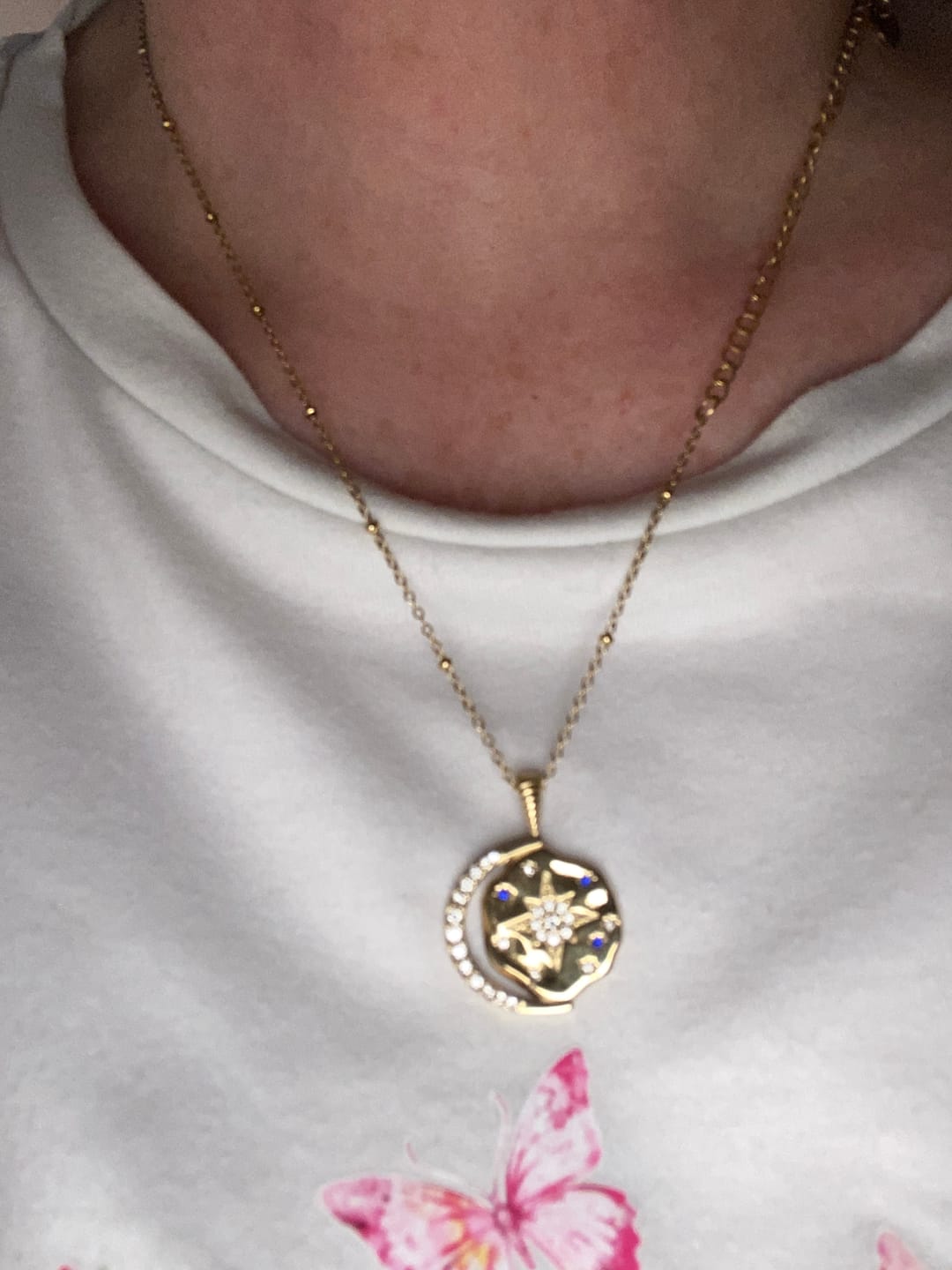 Customer photo review of My Sun, Moon & Stars 3.0 -14k Water resistant