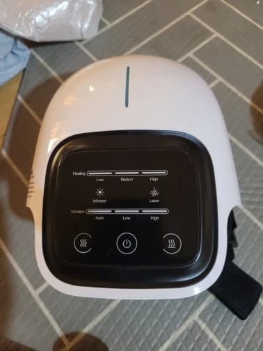 Customer photo review of Smart Heated Cordless Knee Massager - Fast Joint Pain Relief & Recovery