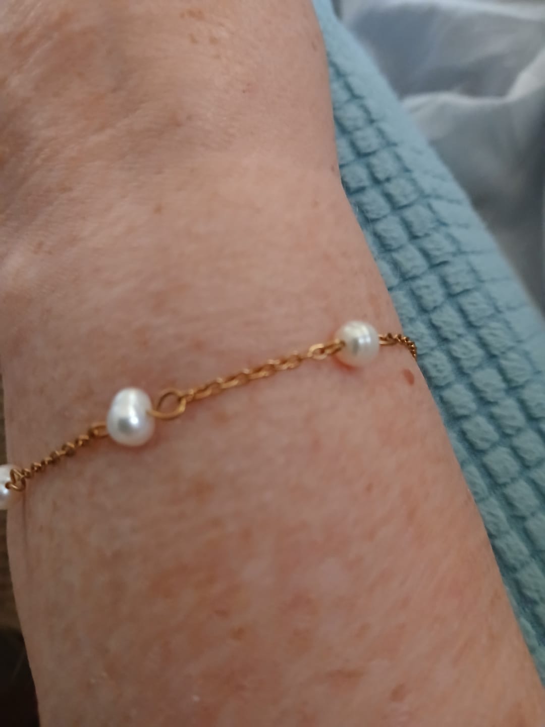 Customer photo review of Laney Pearl Bracelet (Bundle)