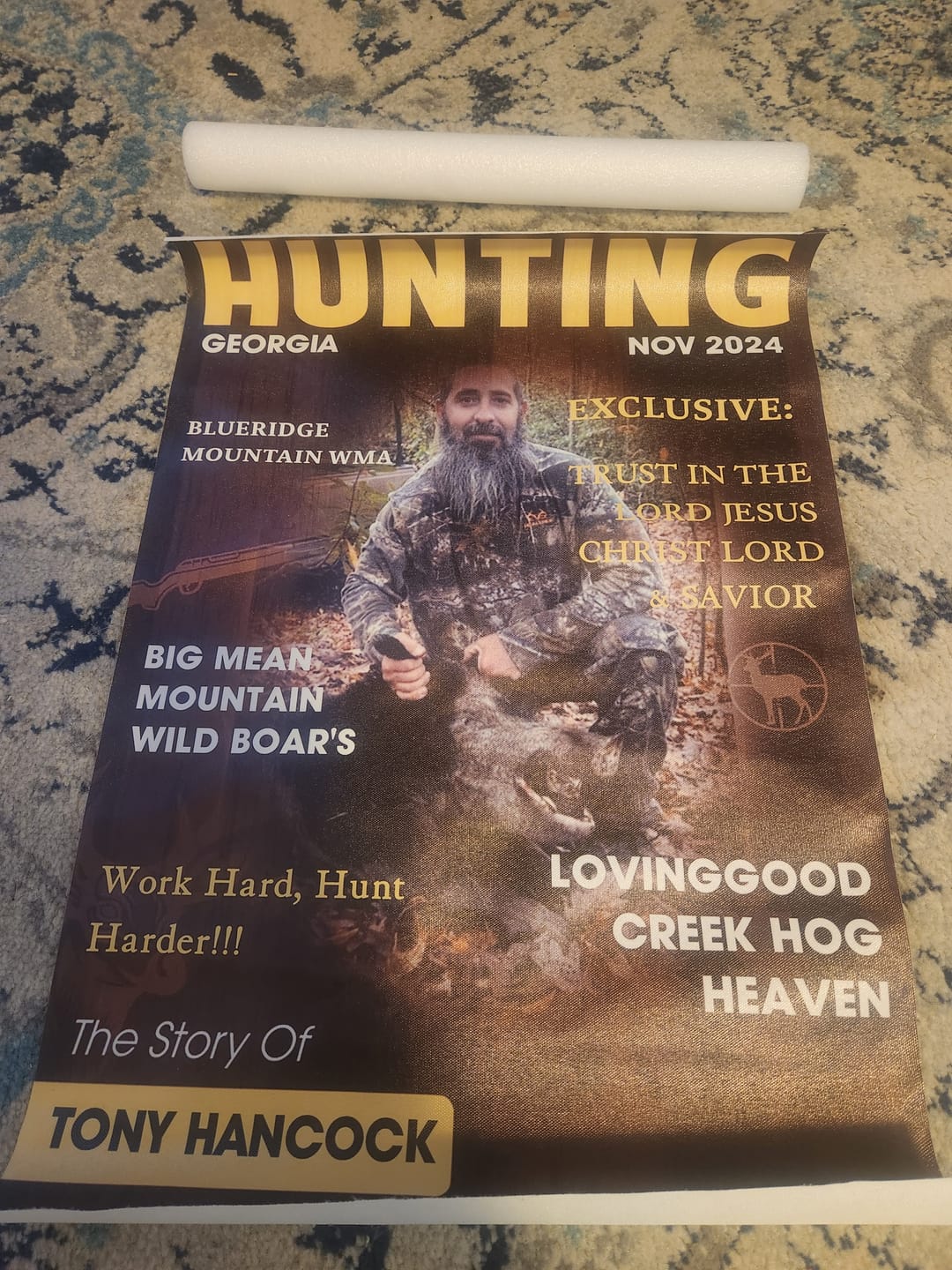 Customer photo review of Man Cave Hunting Art - Personalized Poster, Gift For Hunter