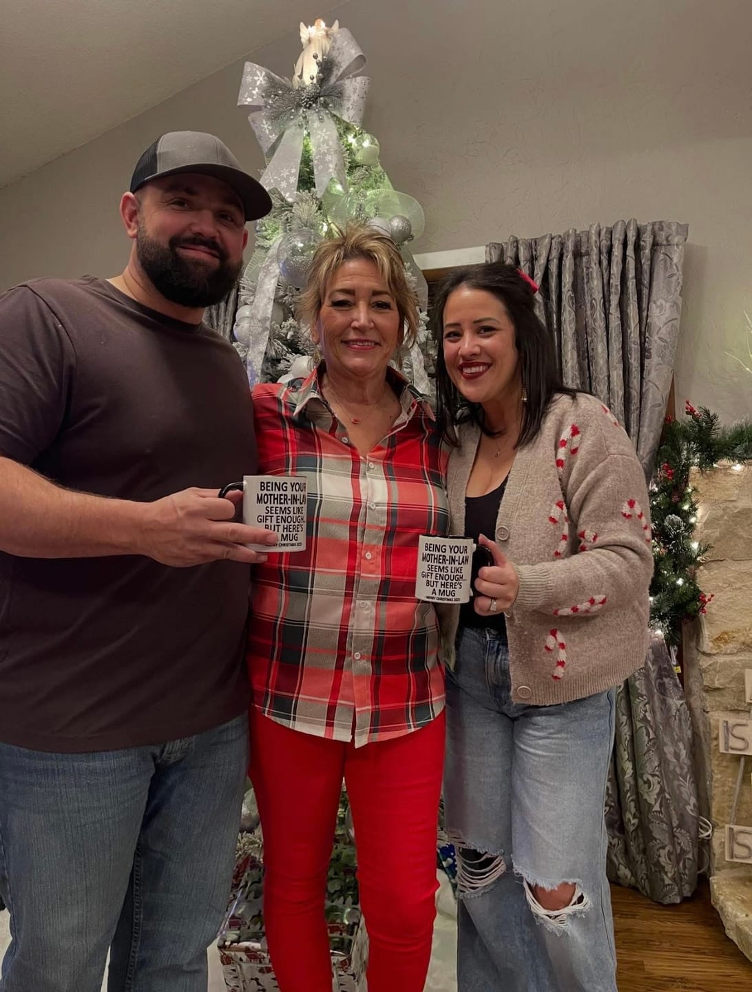 Customer photo review of Being Your Mother-In-Law Is Gift Enough Funny Christmas Gift Accent Coffee Mug