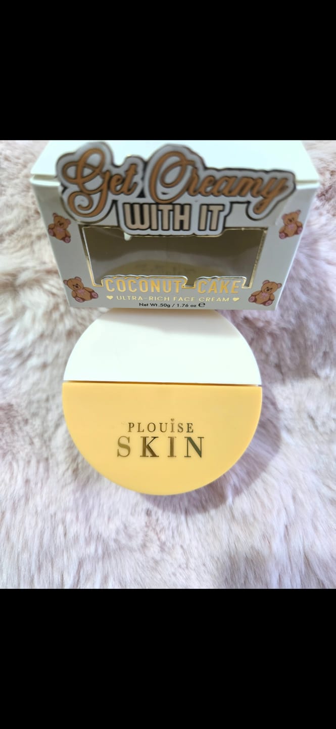 Customer photo review of Get Creamy With It Rich Face Cream - Coconut Cake