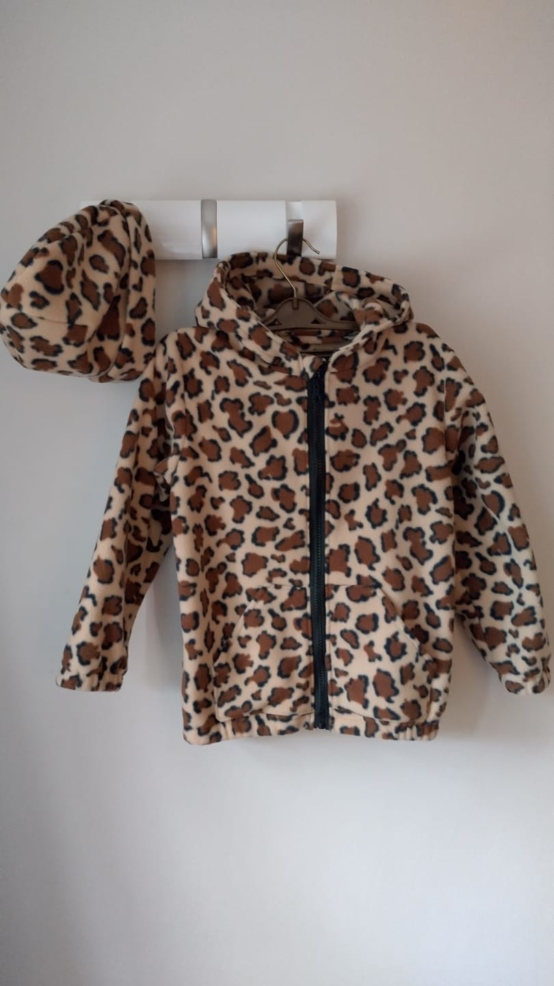 Customer photo review of Leopard Anti Pill Polar Fleece Fabric