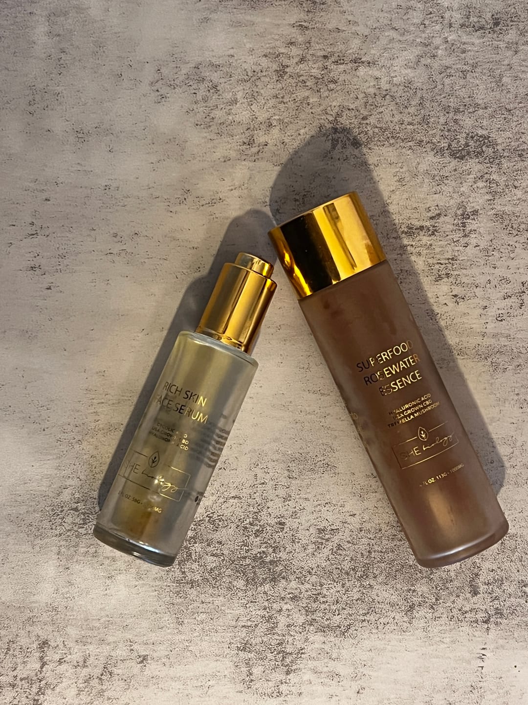 Customer photo review of Rich Skin Face Serum