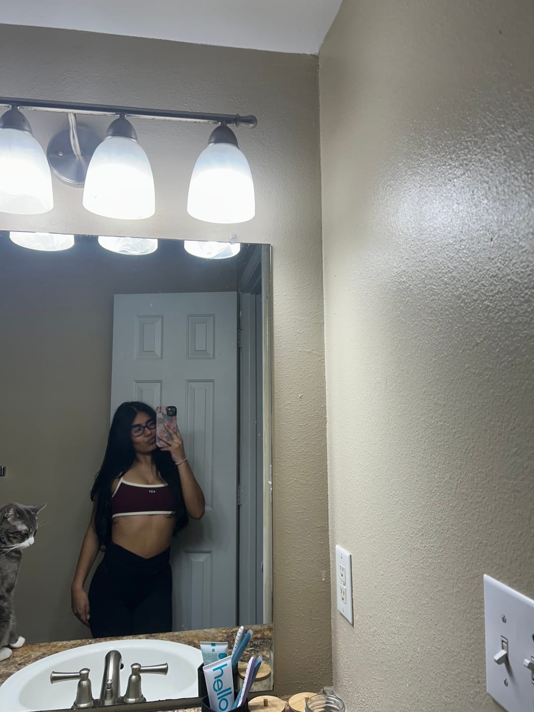 Customer photo review of The Micro Bra / BlackCherry-Cream