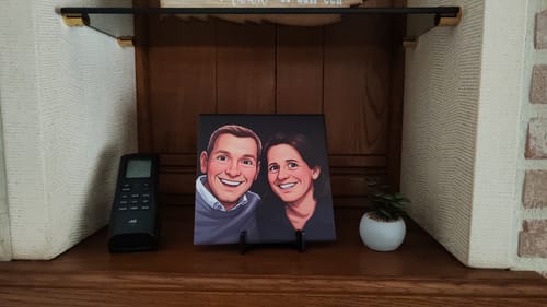 Customer photo review of Dramatisch Studio Portret Tegel – Premium Editorial Fotografie