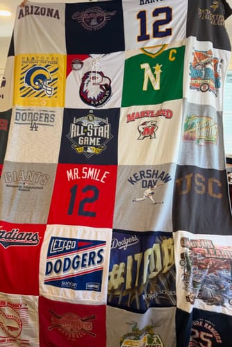 Customer photo review of Classic T-Shirt Blanket