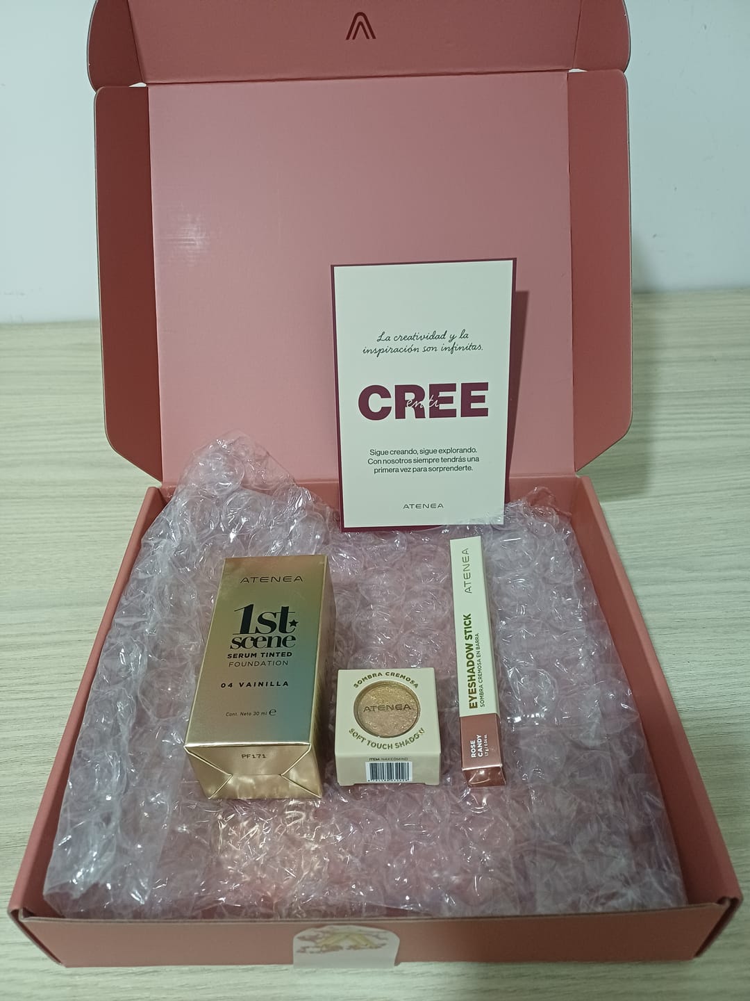 Customer photo review of SOMBRA CREMOSA INDIVIDUAL NAKEDMIND