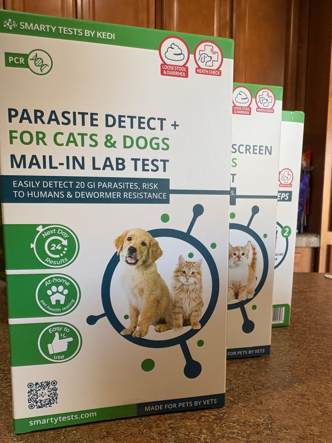 Customer photo review of Basic Fecal Parasite Screen Mail in Lab Test for Cats & Dogs (Ova & Parasite)