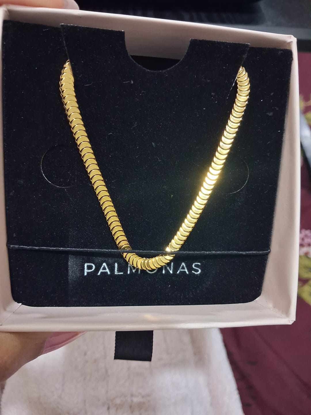 Customer photo review of Thick Spiral Gold Chain for Men