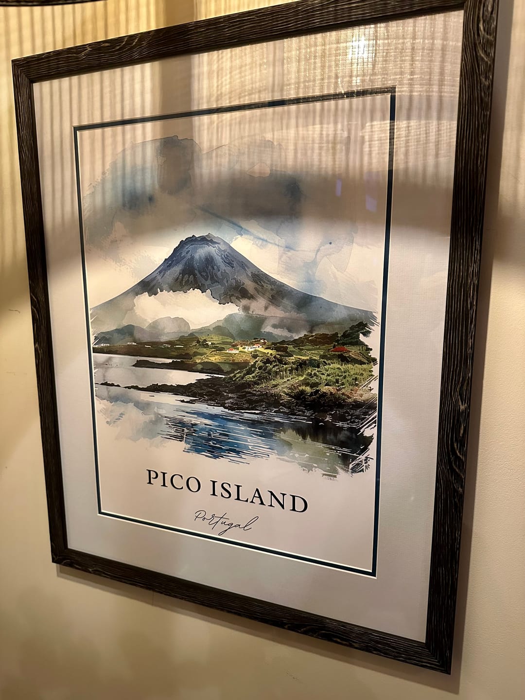 Customer photo review of Pico Island, Portugal – Watercolor Art Print