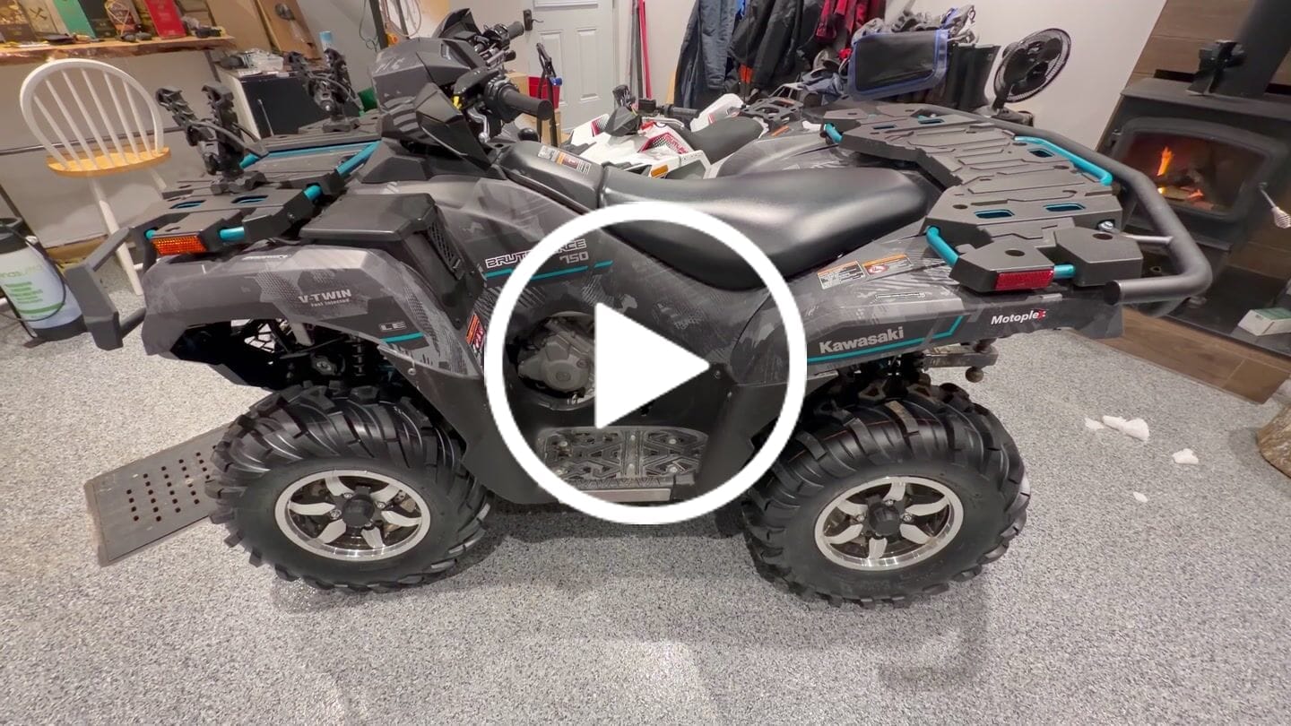 Customer video review of Footwell Skid Plate Kit — Kawasaki Brute Force 650/750 (2005+)
