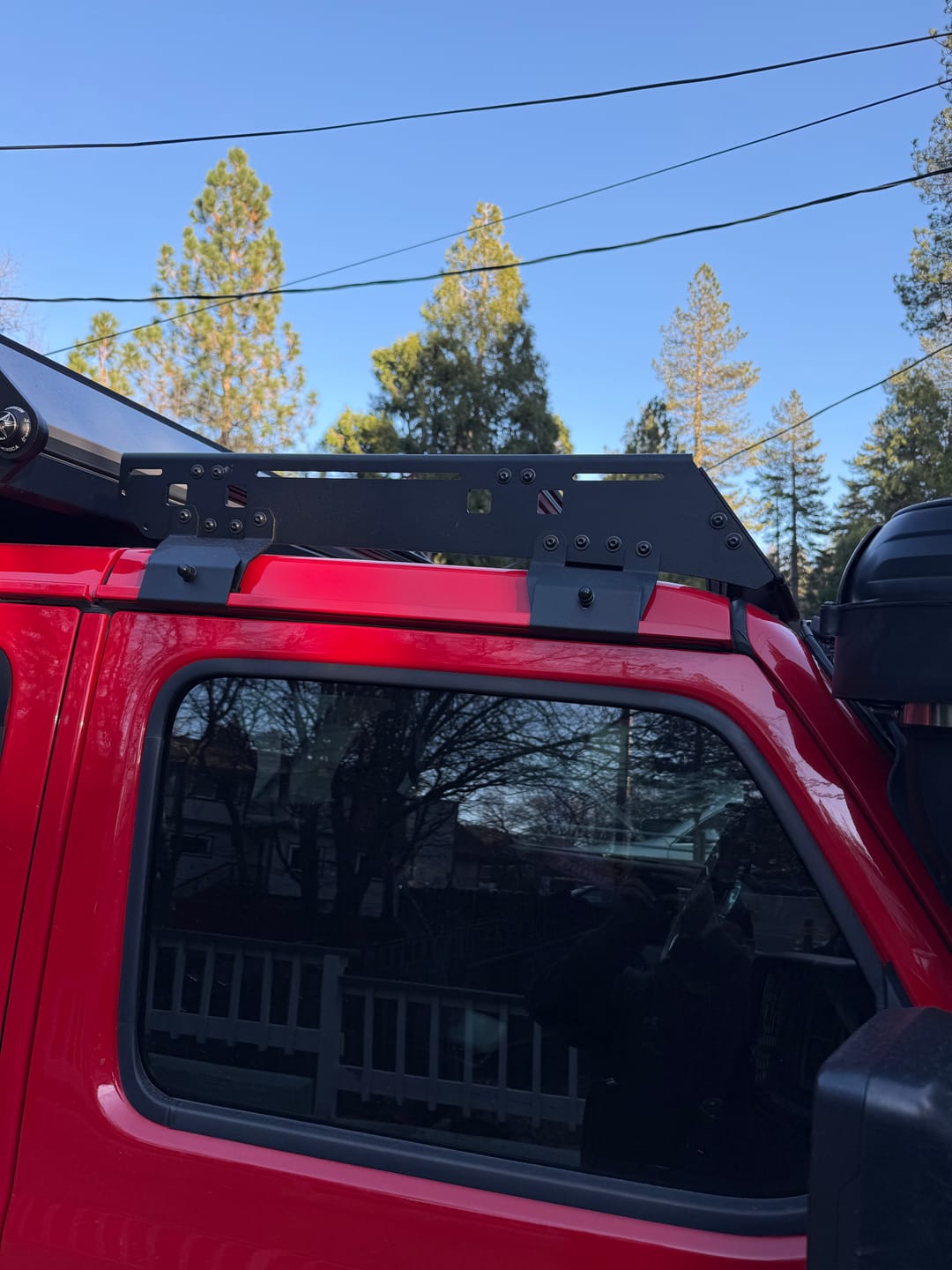 Customer photo review of Modular Roof Rack for the Jeep gladiator