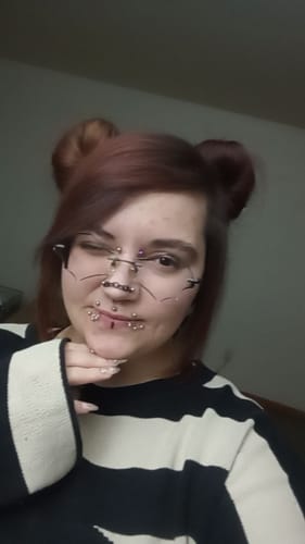 Customer photo review of Batty Eyeglasses