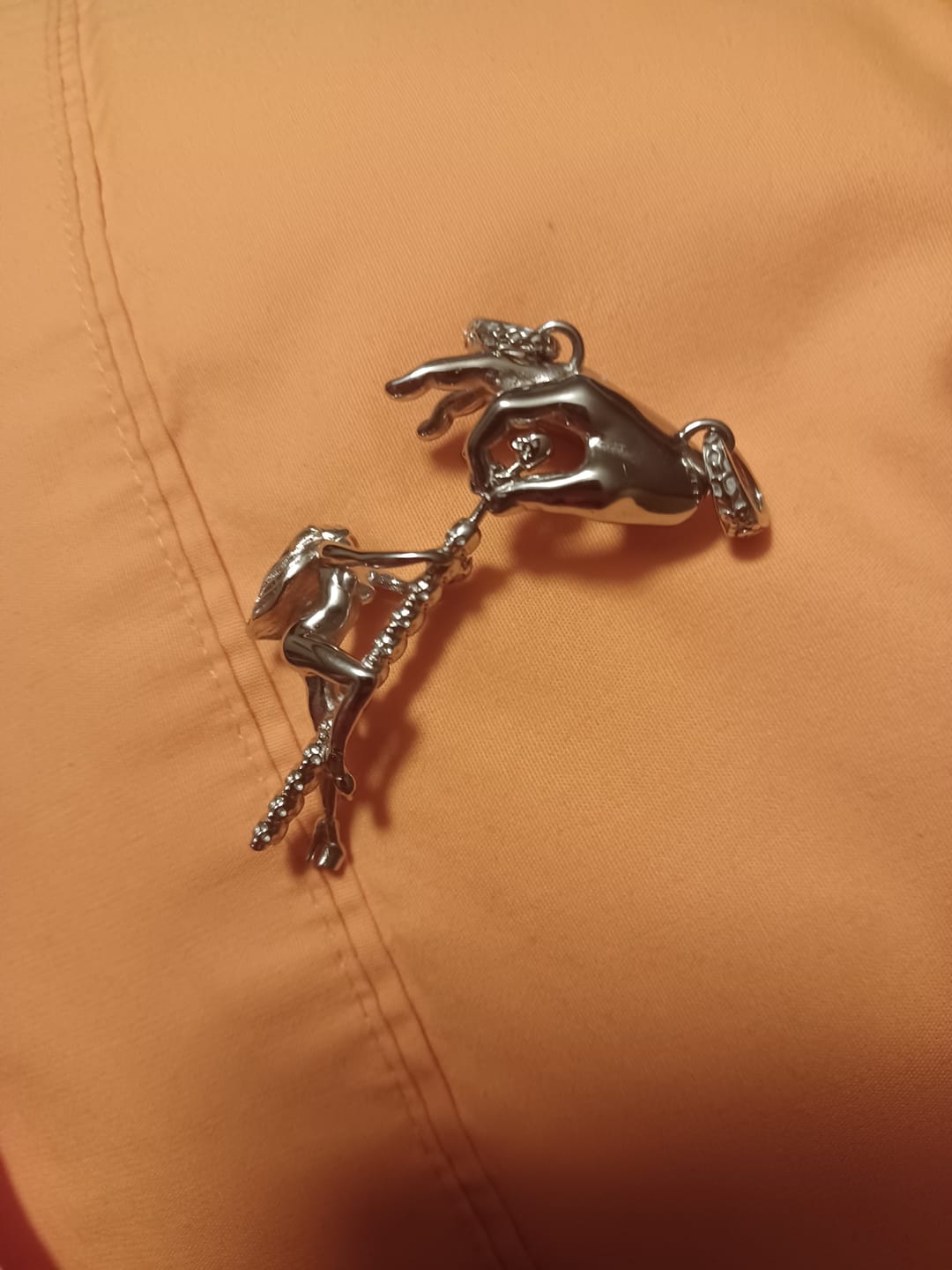 Customer photo review of DANCING WITH DEATH PENDANT