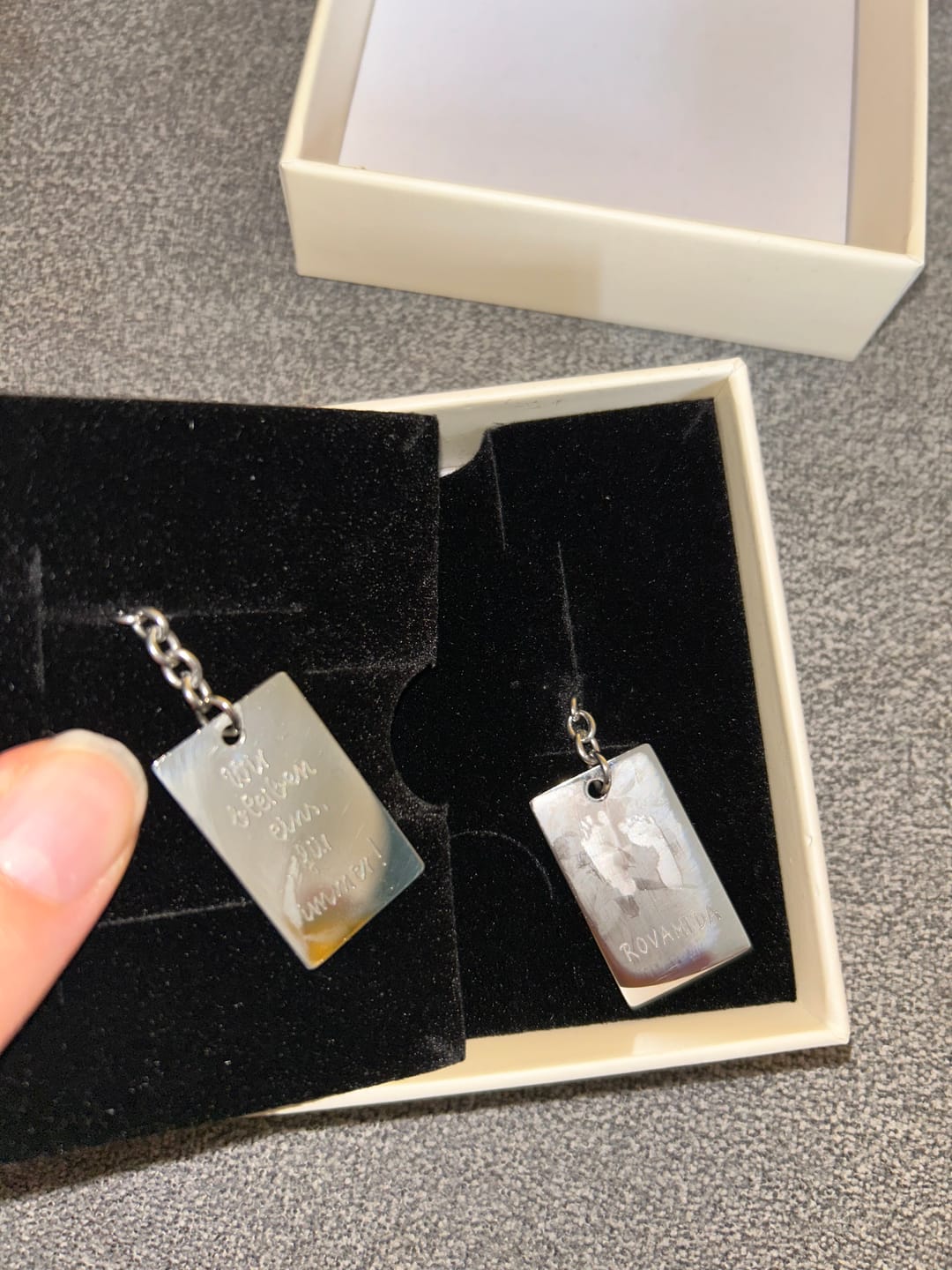 Customer photo review of Gravur Rückseite