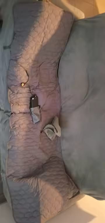 Customer photo review of USB Heated Sleeping Mat – 5-Zone Camping Mattress Pad (78" x 24")
