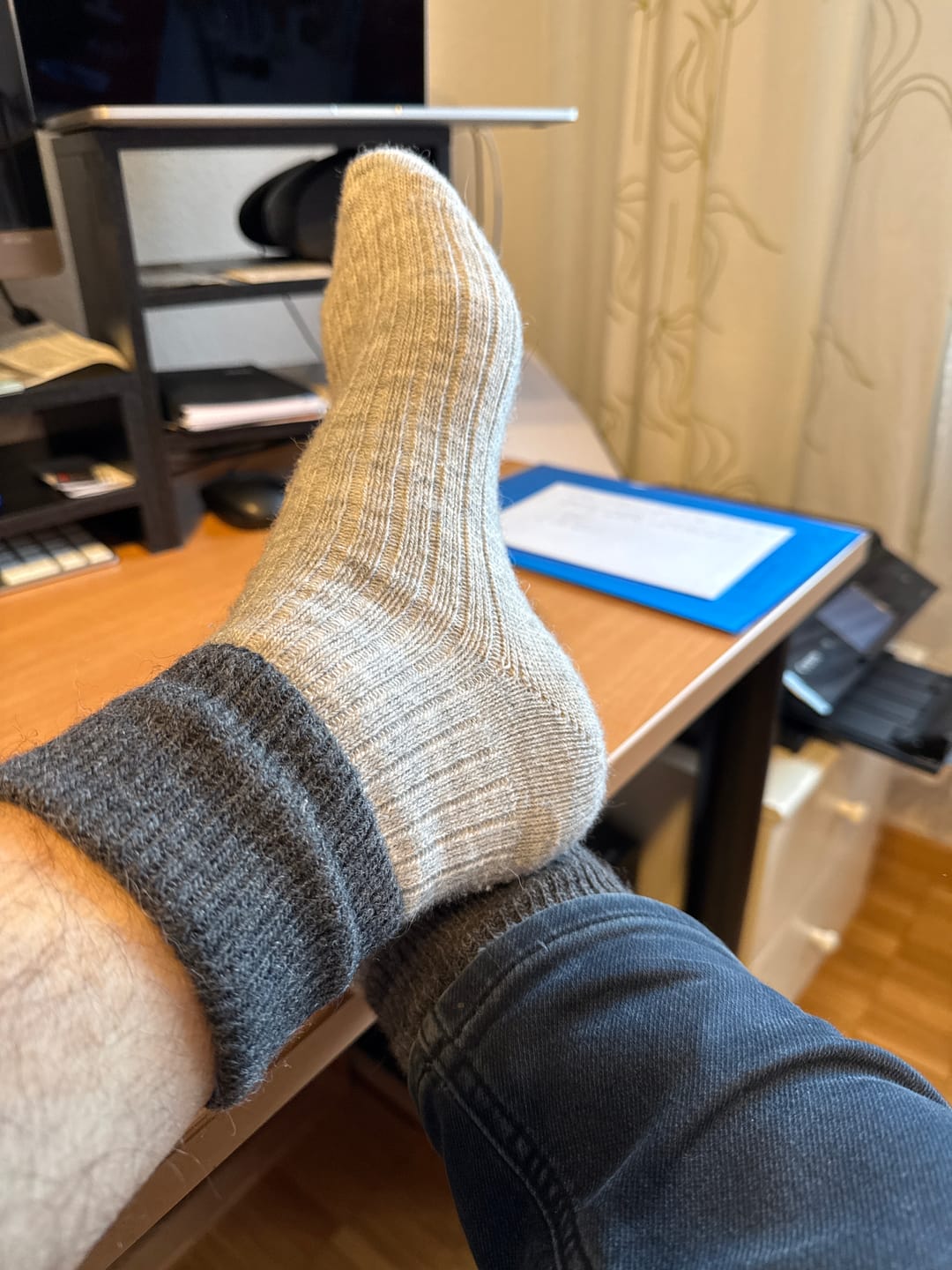 Customer photo review of Alpaka Umschlagsocken