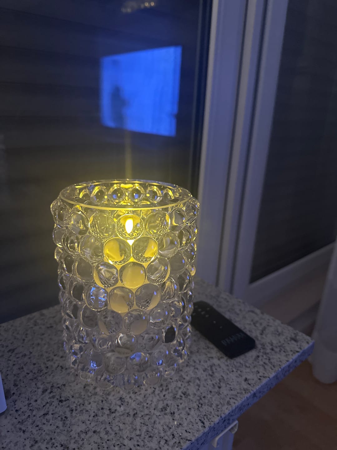 Customer photo review of LED Jumbo Fyrfadslys 2 stk. (Store) Hvid