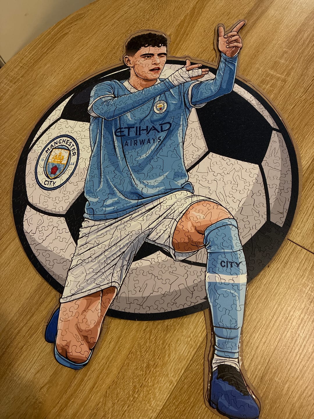 Customer photo review of Phil Foden - Puzzle en Bois