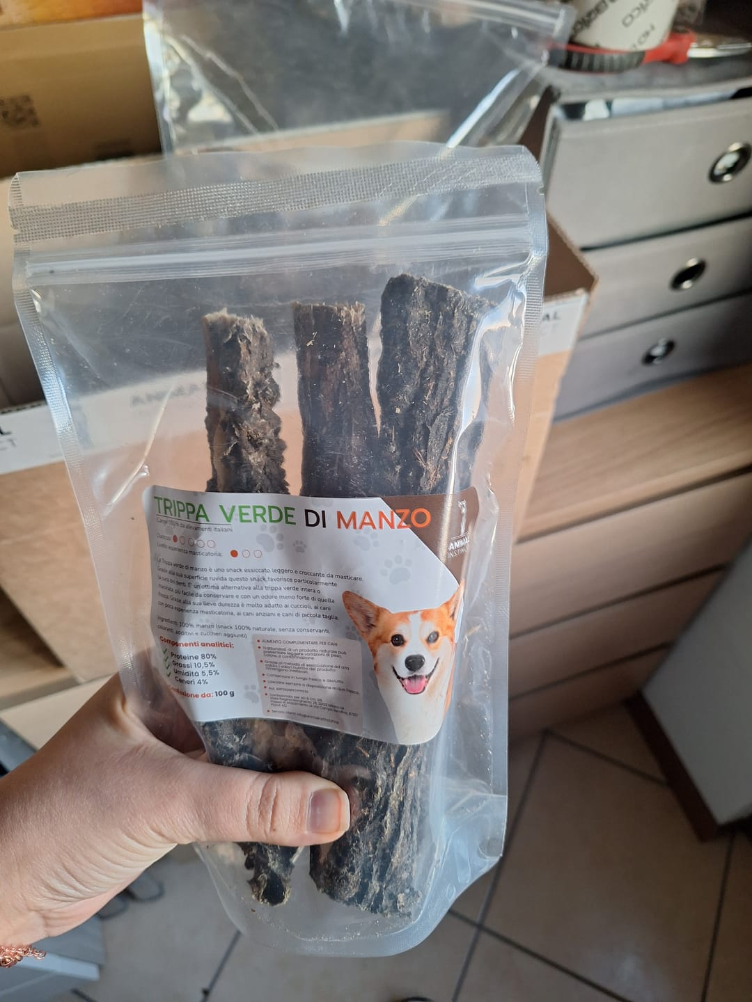 Customer photo review of Trippa Verde di Manzo (100 g)
