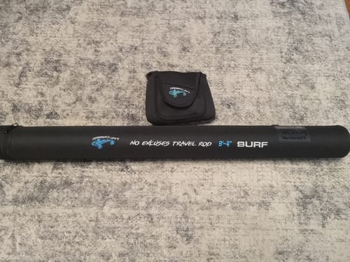 Customer photo review of 9'4" No Excuses Surf Travel Rod with Tube Medium-Heavy Action 3/4oz to 3oz