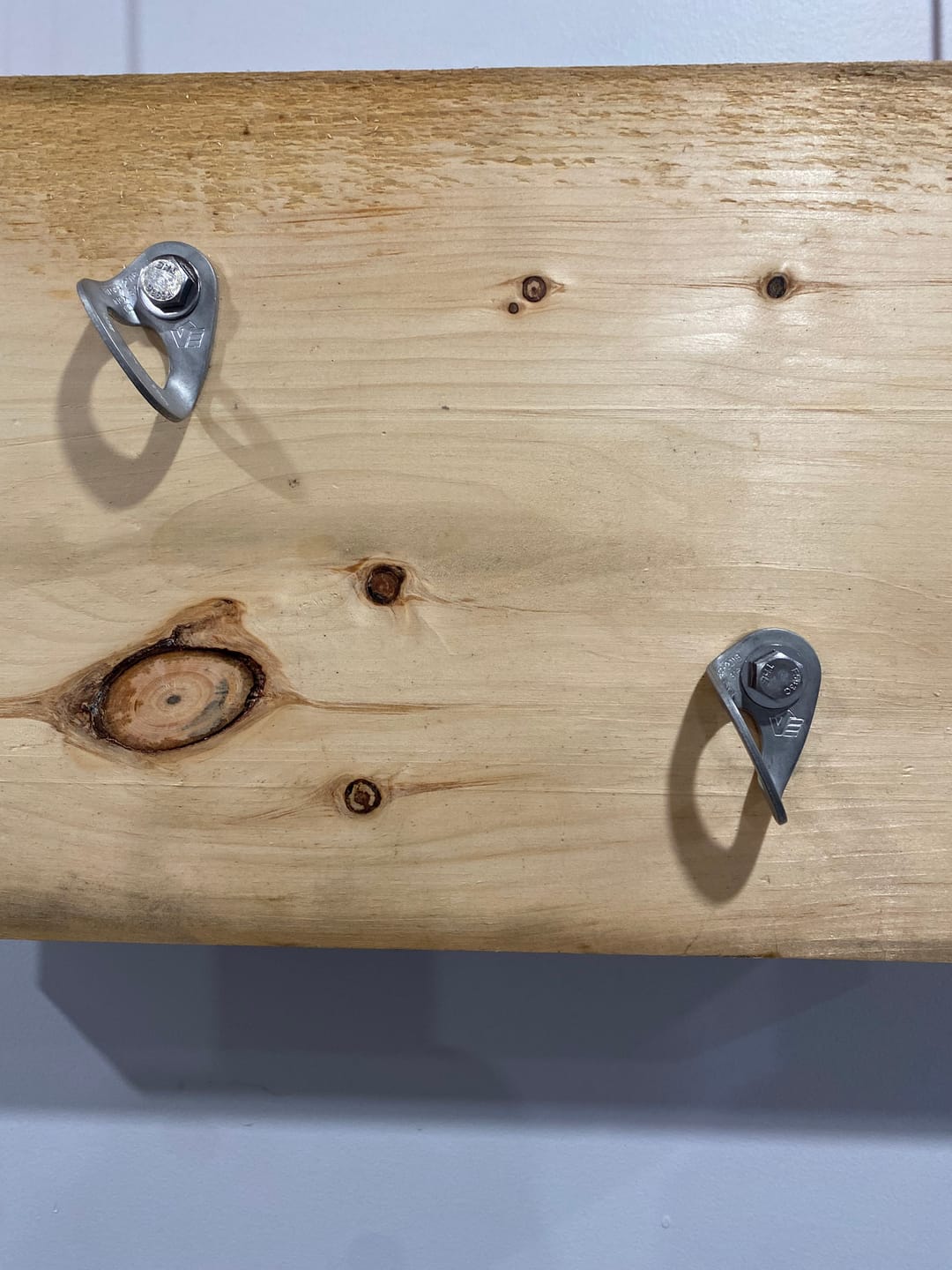 Customer photo review of 10mm (3/8") Bolt Hanger 316 Stainless, 3mm thickness