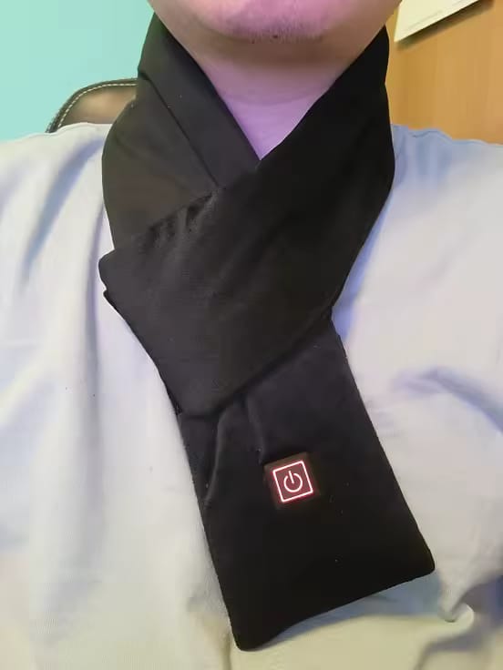 Customer photo review of Electric Heated Scarf – USB Washable Thermal Neck Warmer
