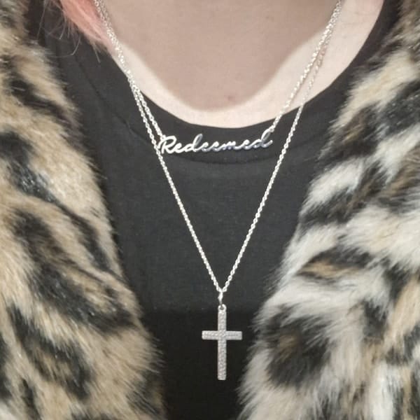 Customer photo review of Custom Greek Name Necklace