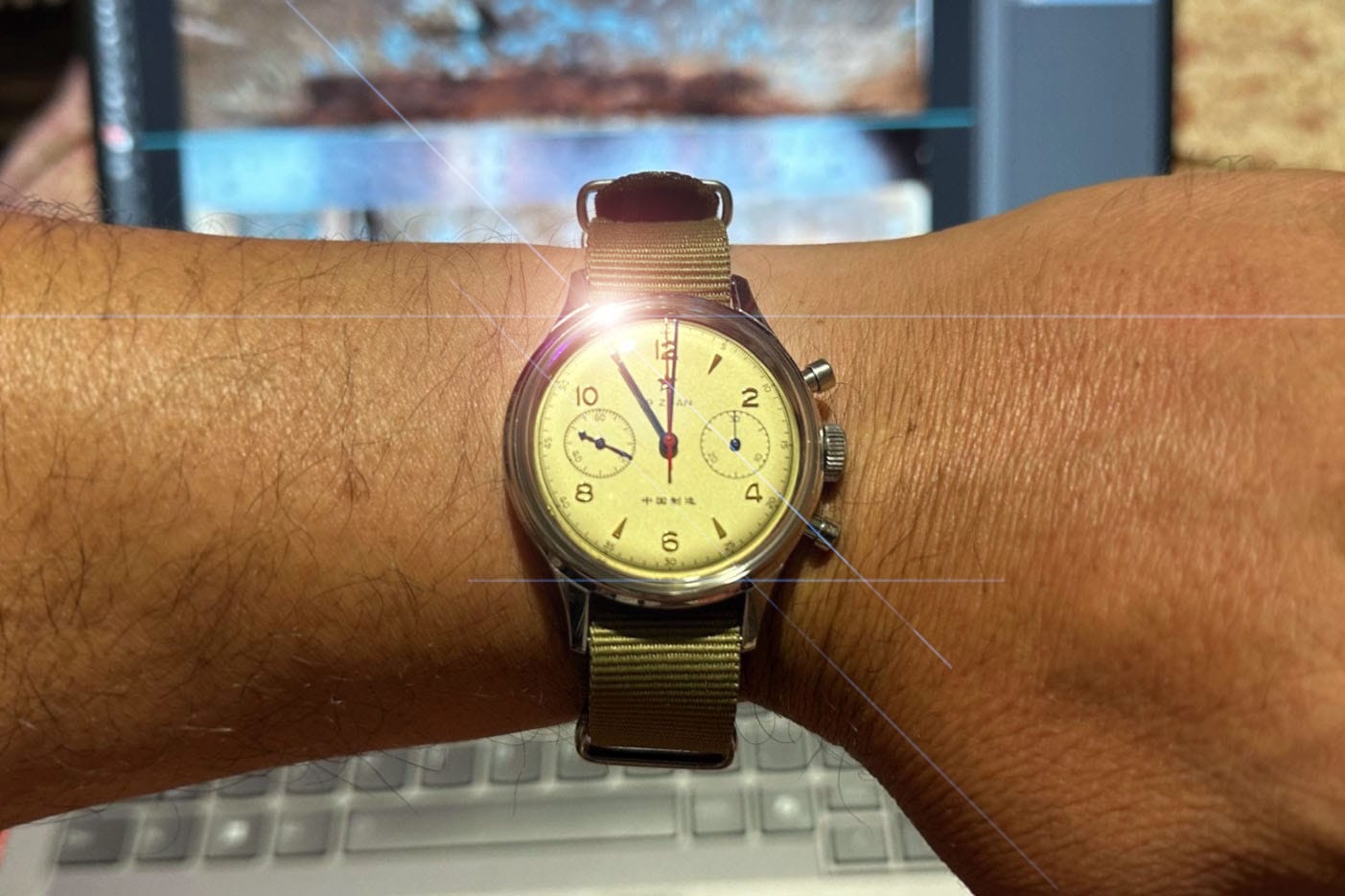 Customer photo review of Reloj Red Star Seagull 1963 Hand Wind Mechanical Chronograph 19 Zuan 6345G-A 38mm