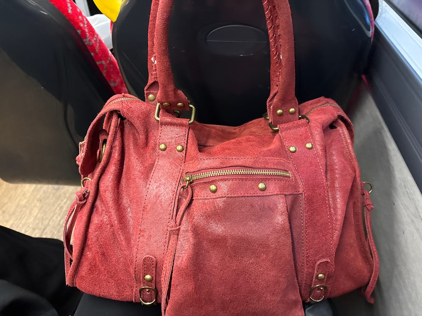 Customer photo review of It girl bag cherry red