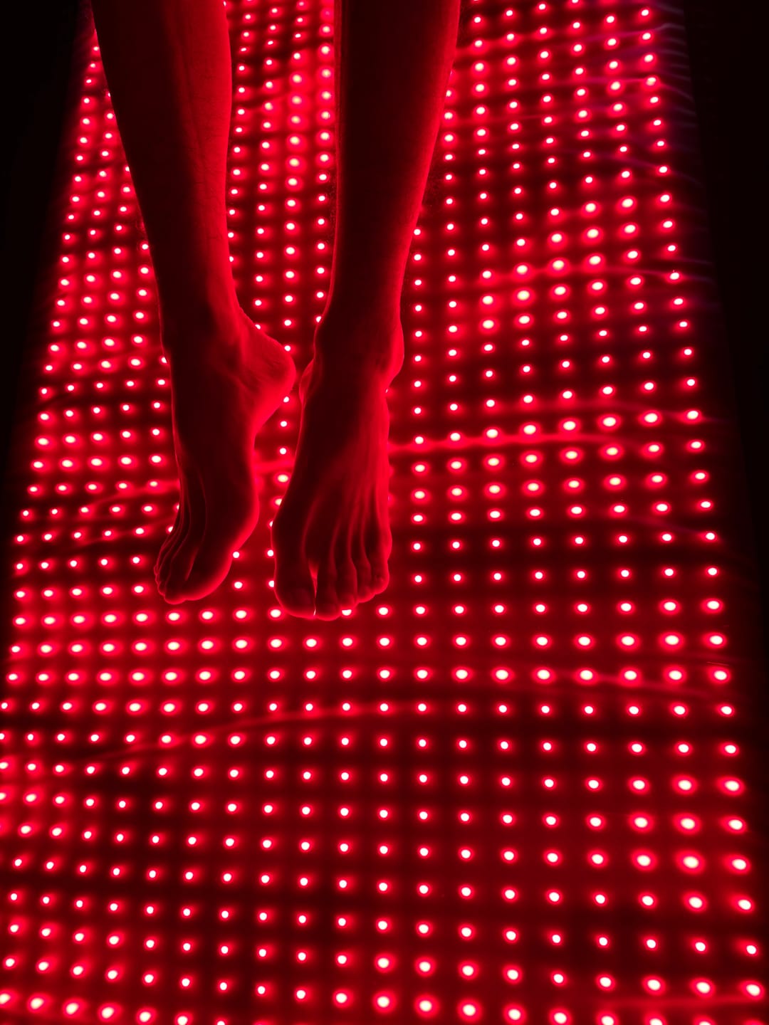 Customer photo review of LUMYHEALTH Dual-Pulse Red Light Therapy Mat for Pain Relief