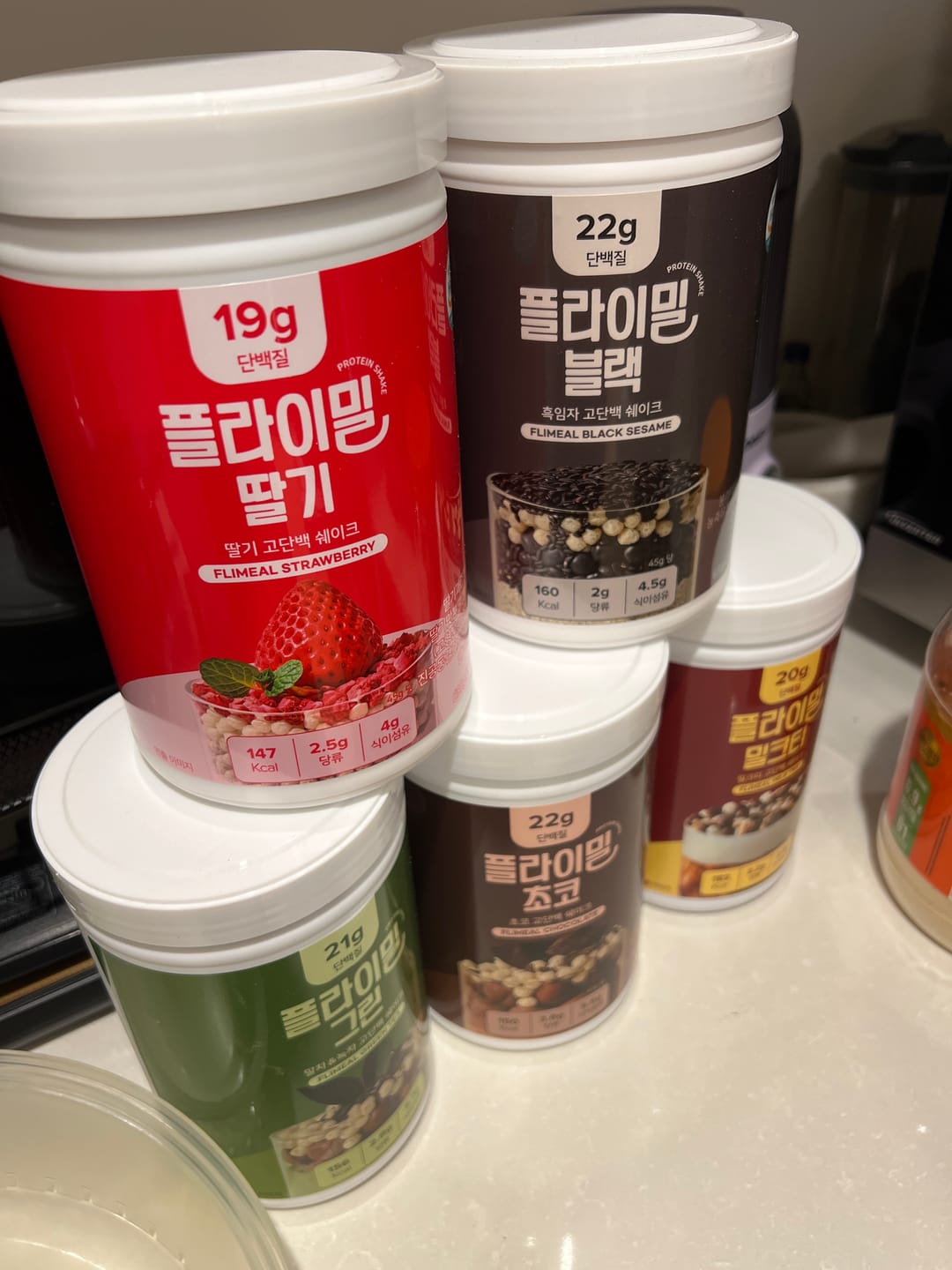 Customer photo review of FLIMEAL Protein Shake - Strawberry (630g)