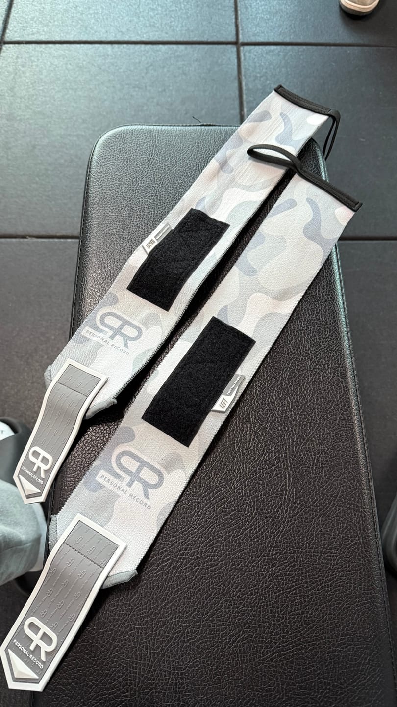 Customer photo review of PR Heavy Duty Premium Wrist Wraps - Snow Camo
