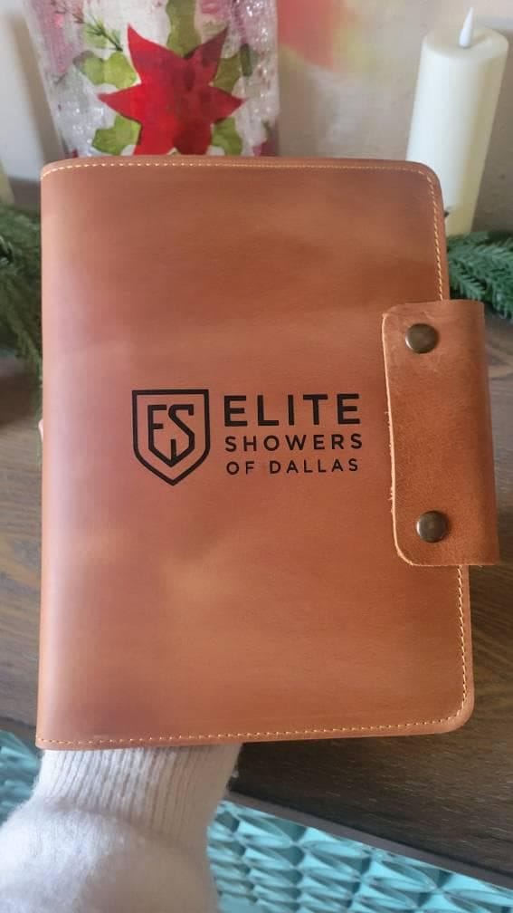 Customer photo review of 2026 Leather Planner, Personalized Refillable Leather Journal A5 Size + Free Pen