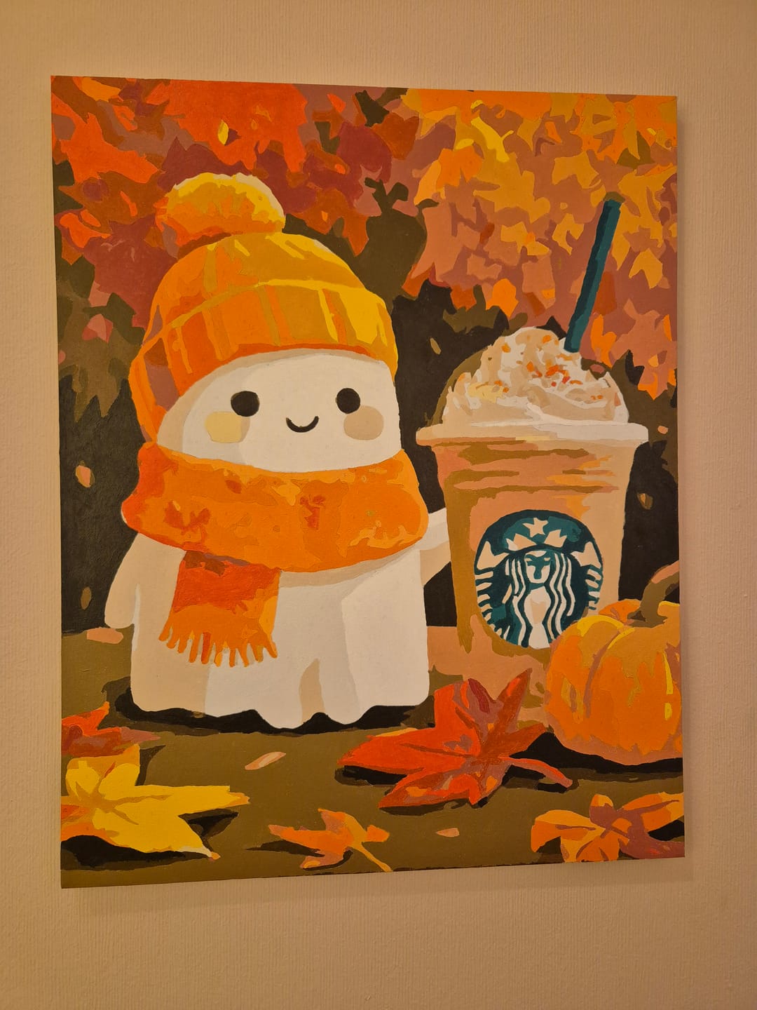 Customer photo review of Malen nach Zahlen - Pumpkin Spice-Geist