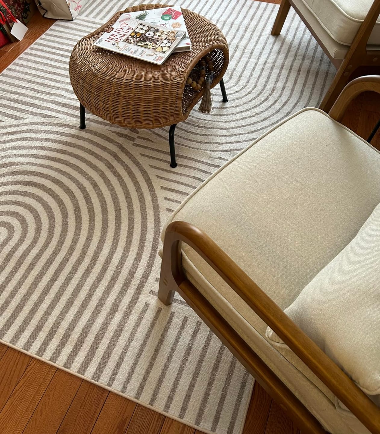 Customer photo review of Echo Washable Area Rug - Beige