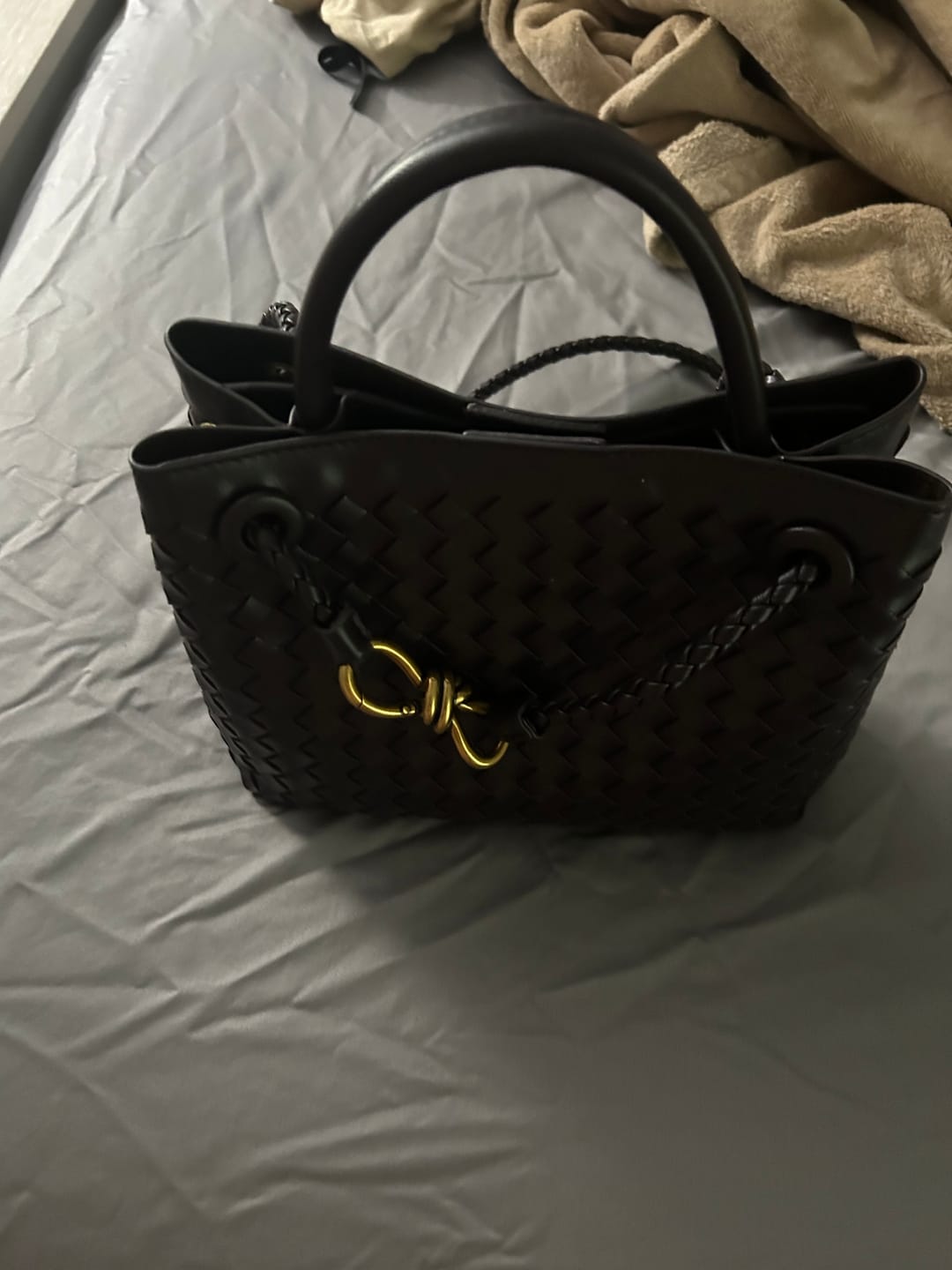 Customer photo review of Lucia Woven Bag