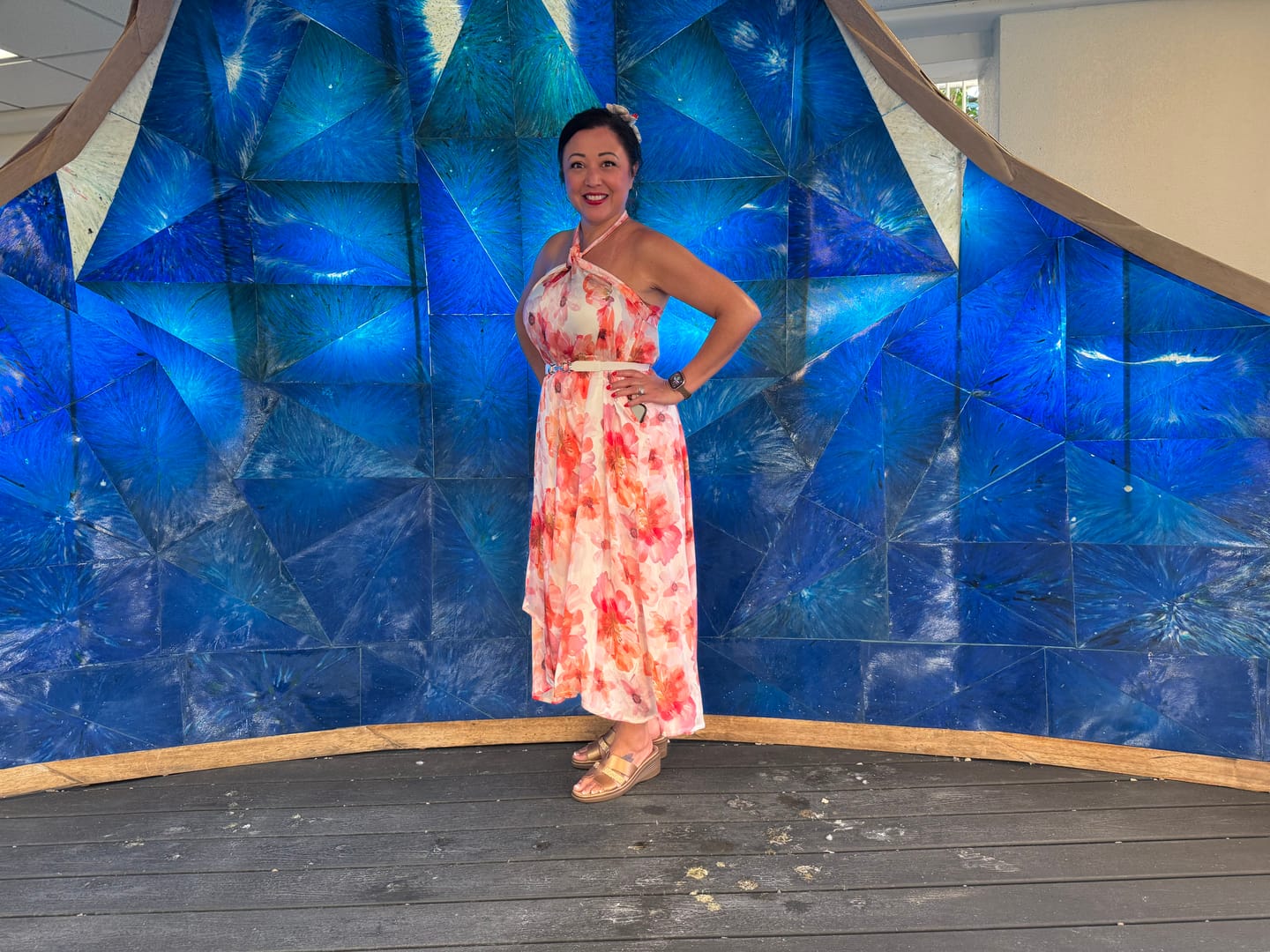 Customer photo review of Show Skirt - Sunset Bloom