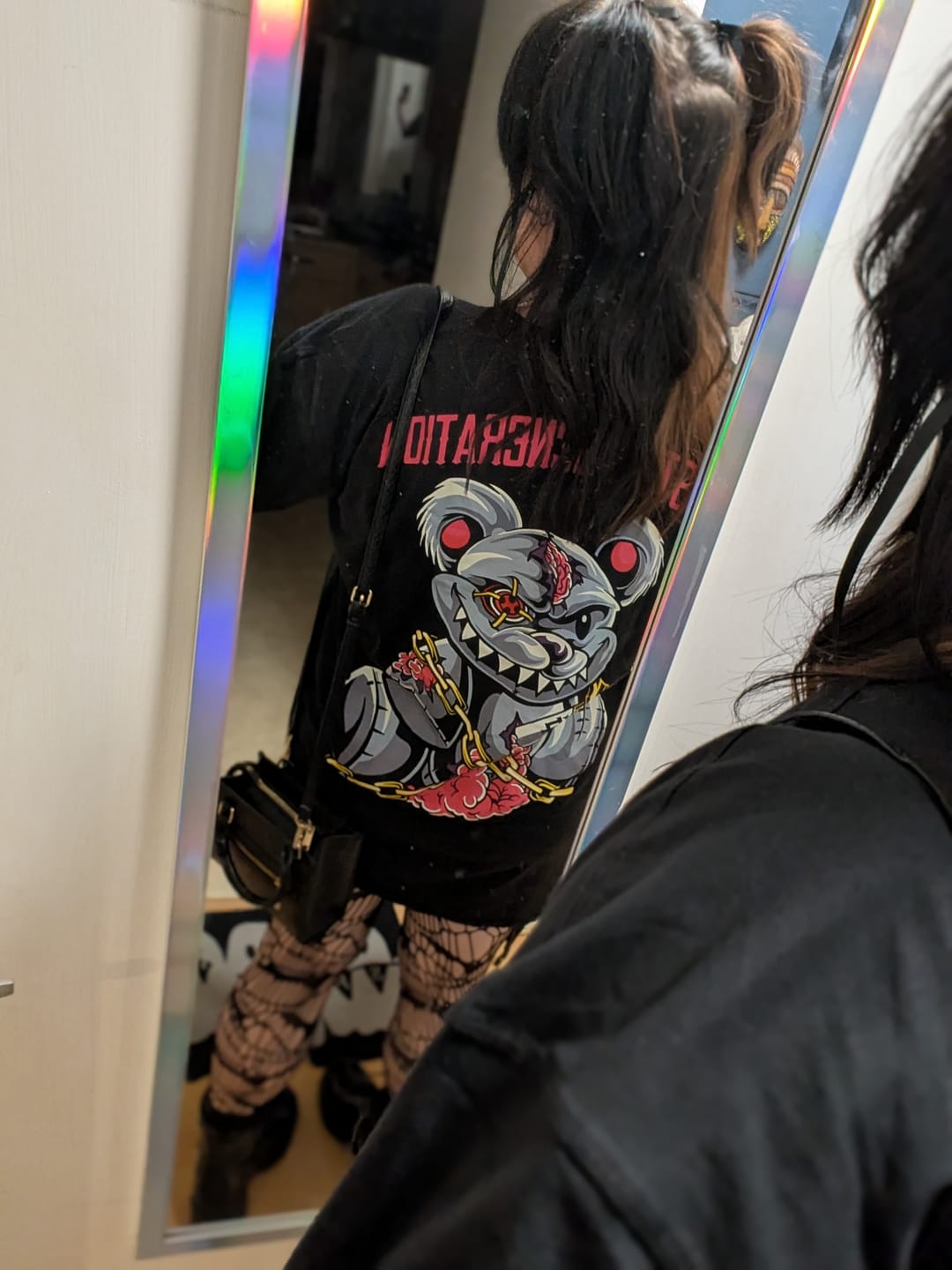 Customer photo review of Psycho Teddy Oversized T-shirt