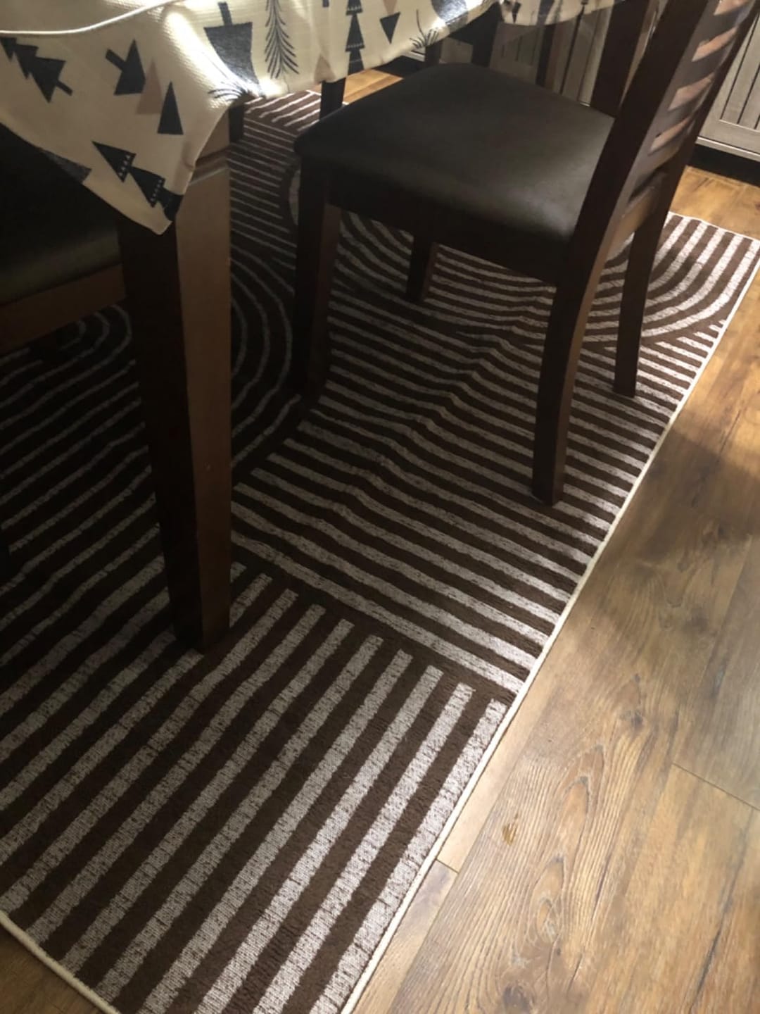 Customer photo review of Echo Washable Area Rug - Brown