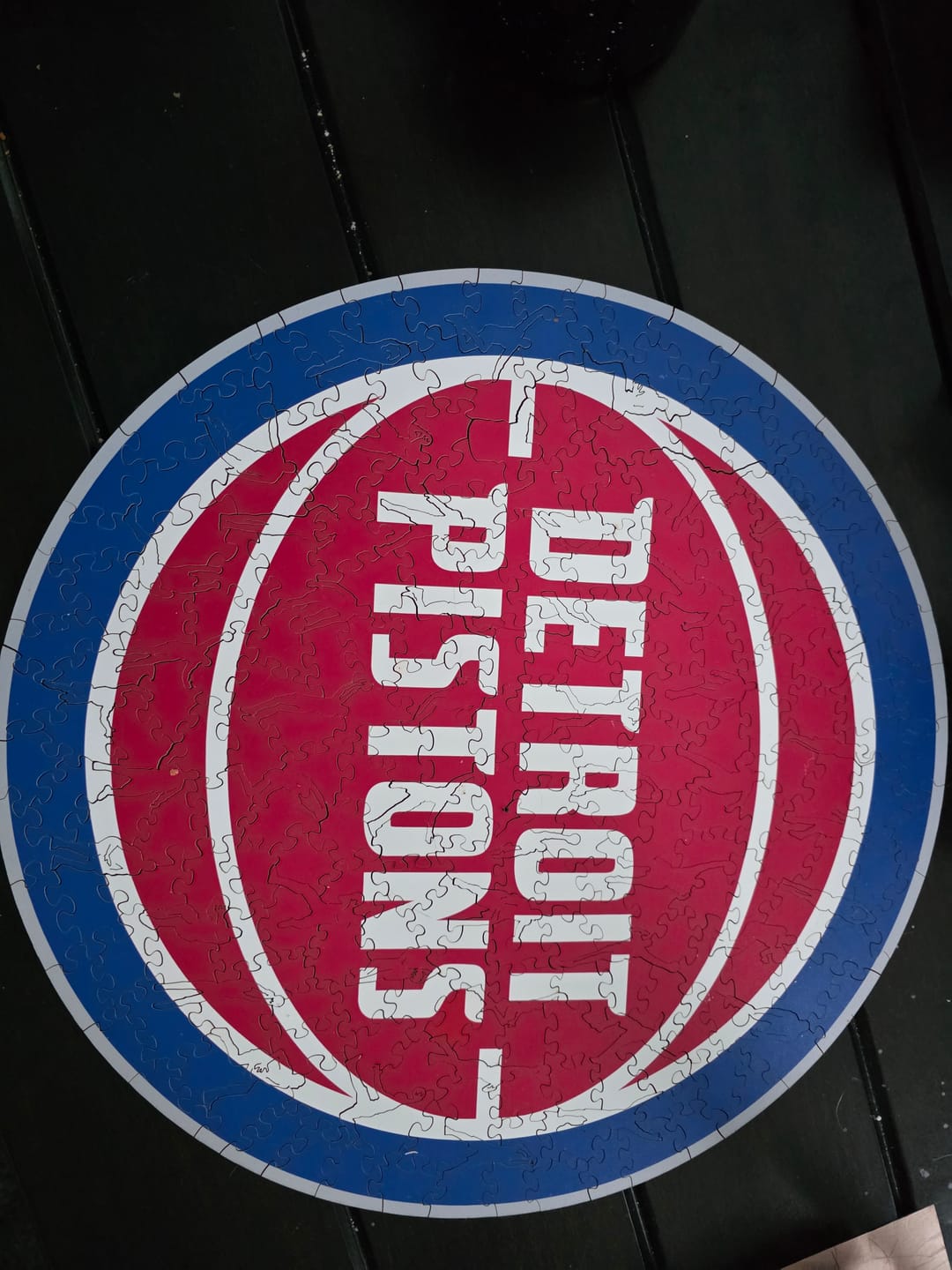 Customer photo review of Detroit Pistons™ - Wooden Puzzle
