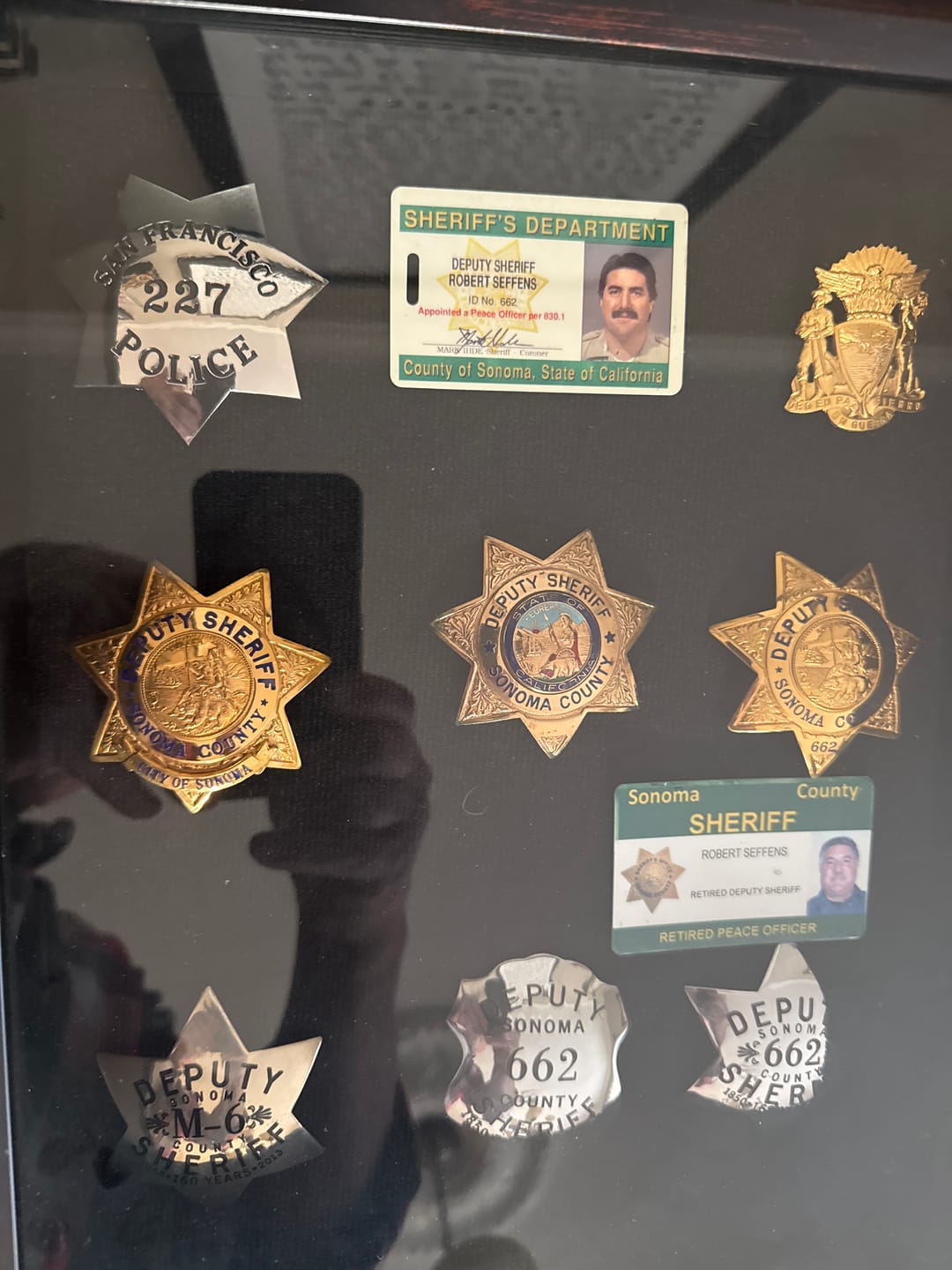 Customer photo review of SFPD San Francisco Police Officer Badge Replica Movie Props Customizable Number