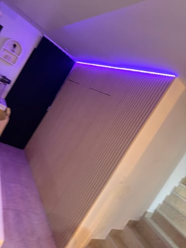 Customer photo review of Panneau Acoustique Bois - Textile Daim Taupe - Design Luxe