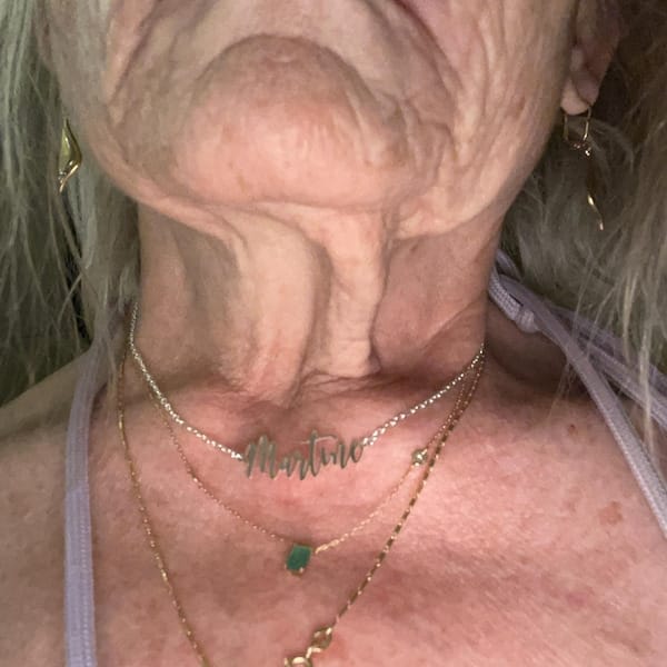 Customer photo review of Custom Russian Name Necklace
