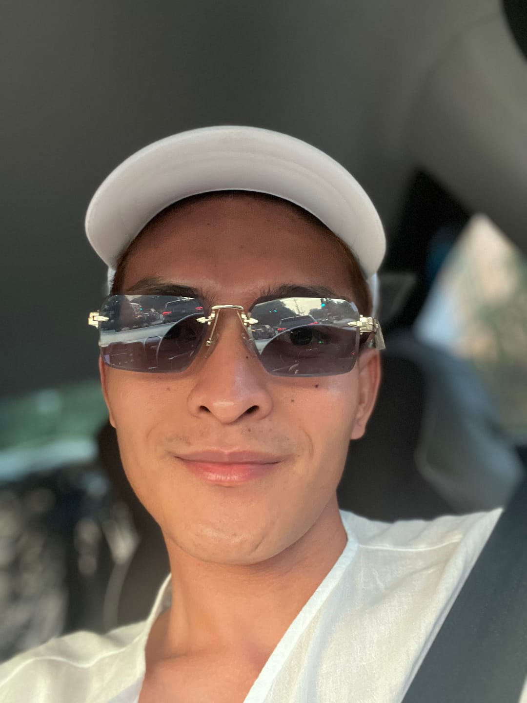 Customer photo review of Toby Rectangular Framed Sunglasses
