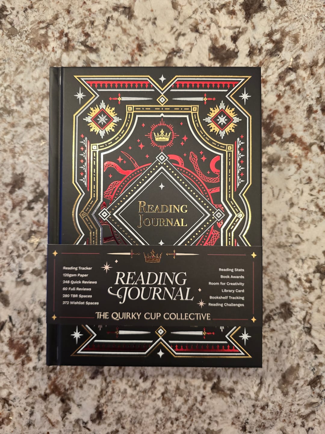 Customer photo review of Reading Journal - Serpents & Swords