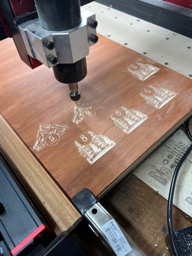 Customer photo review of 30 Deg V-Groove - 3-Flute - 1/4 Shank - VSC30