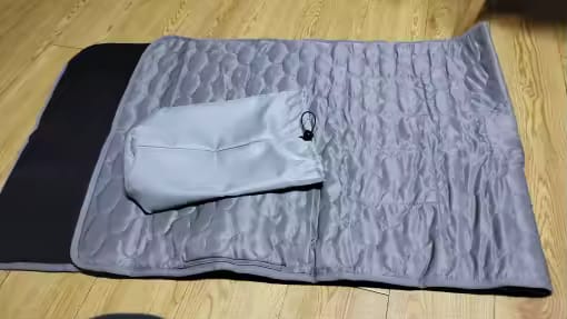 Customer photo review of USB Heated Sleeping Mat – 5-Zone Camping Mattress Pad (78" x 24")