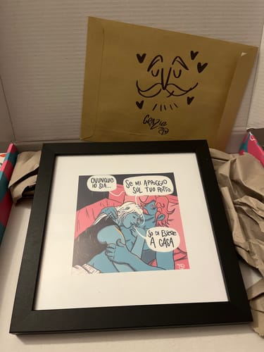 Customer photo review of Quadretto 20x20 - Ovunque io sia